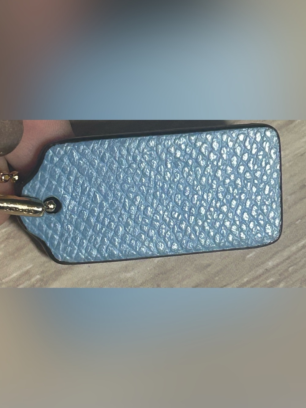 COACH East/West Pop Cornflower Blue Leather Crossbody Bag - Picture 8 of 15